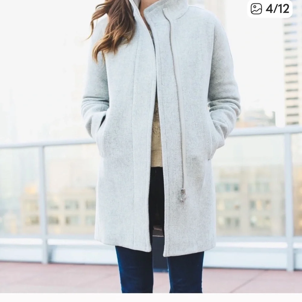 J.crew city coat wool heather grey - Picture 4 of 14